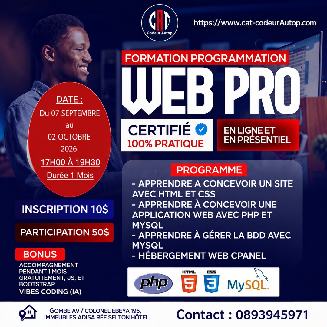 PROGRAMMATION WEB PRO
